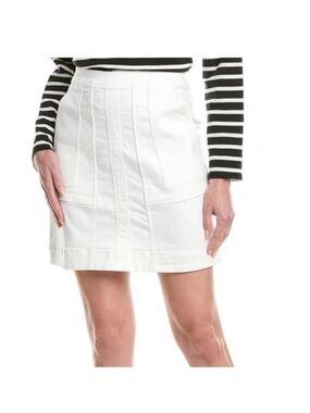 CAbi White Structured Mini Skirt Style #6645